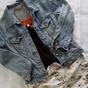 JCREW Distessed Denim Jacket
